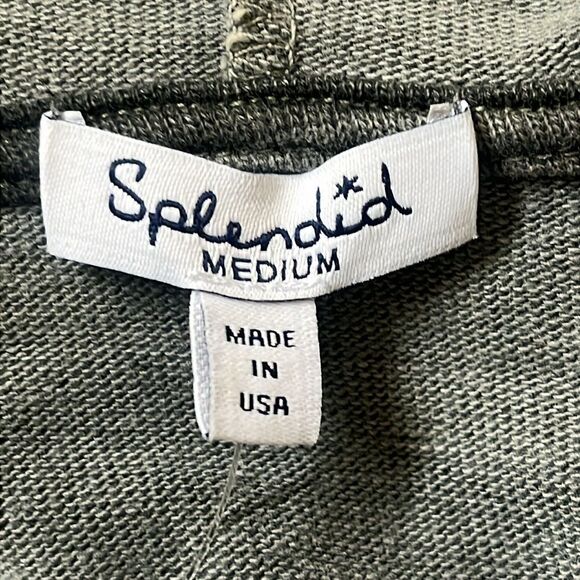 New with Tags Splendid Olive Brown Camo Zip Up Hoodie Size Medium - Picture 5 of 10